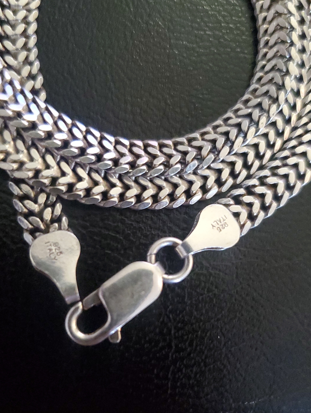Italy 925 Sterling Wheat Chain Necklace , 18 Inch , 6mm & 17.6 grms - Picture 3 of 7
